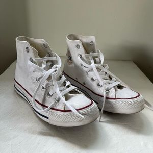 White converse all stars high top